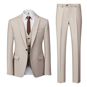 BRADLEY SUITS Men's Fashion Formal Business & Special Events Wear 3-PCS (Jacket + Pants + Vest) Suit Set - Divine Inspiration Styles