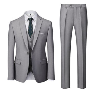 BRADLEY SUITS Men's Fashion Formal Business & Special Events Wear 3-PCS (Jacket + Pants + Vest) Suit Set - Divine Inspiration Styles