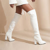 DORA Women's Elegant Fine Fashion Cable Style Suede Thigh High Dress Boots - Divine Inspiration Styles