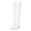 DORA Women's Elegant Fine Fashion Cable Style Suede Thigh High Dress Boots - Divine Inspiration Styles