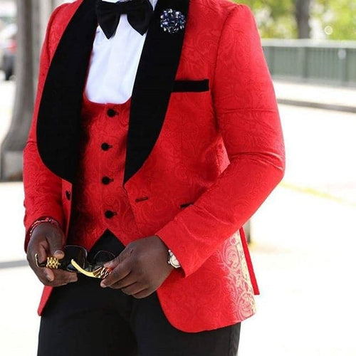 GQR SUITS Men's Fashion Wedding, Groomsmen, Prom & Stage Performer Tuxedo Suit Set - Divine Inspiration Styles
