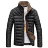TANGNEST Men's Fashion Black Coat Jacket Fur Hooded Thick Parka Winter Coat Jacket with Sample Guide for Easy Return & Exchange Option for Best Satisfaction - Divine Inspiration Styles