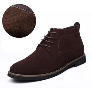 NPZ Men's Genuine Suede Leather Boot Dress Shoes - Divine Inspiration Styles