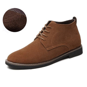 NPZ Men's Genuine Suede Leather Boot Dress Shoes - Divine Inspiration Styles