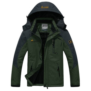 UNCO & BOROR Men's Sports Fashion Khaki Brown Coat Jacket Premium Quality Windproof Hooded Thick Winter Parka Coat Jacket - Divine Inspiration Styles