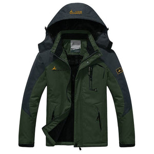 UNCO & BOROR Men's Sports Fashion Dark Olive Green Coat Jacket Premium Quality Windproof Hooded Thick Winter Parka Coat Jacket - Divine Inspiration Styles