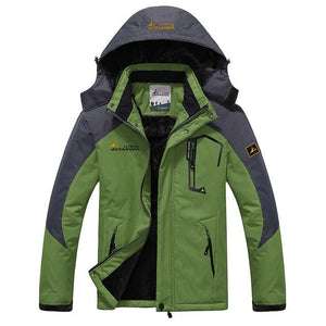 UNCO & BOROR Men's Sports Fashion Khaki Brown Coat Jacket Premium Quality Windproof Hooded Thick Winter Parka Coat Jacket - Divine Inspiration Styles