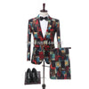SZSUITS Men's Fashion Suit Sets With Pants Italian Tuxedo Polished Velvet Lapel Blazer Suit Set - Divine Inspiration Styles