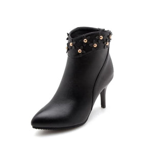 EVERLY Design Women's Stylish Elegant Floral Design Fashion Boot Shoes - Divine Inspiration Styles