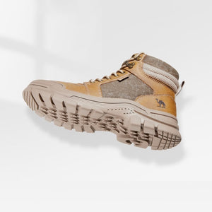 GOLDEN CARMEL Men's Sports Fashion Premium Quality Genuine Leather Outdoors Sports Sneaker Boot Shoes - Divine Inspiration Styles