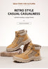 GOLDEN CARMEL Men's Sports Fashion Premium Quality Genuine Leather Outdoors Sports Sneaker Boot Shoes - Divine Inspiration Styles