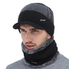 AETRUE Men's Sports Fashion Winter Knitted Wool Hat & The Infinity Scarf Set - Divine Inspiration Styles