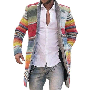 ARTLIFE Men's Fashion Premium Quality Stylish Long Wool Blend Trench Coat Jacket - Divine Inspiration Styles