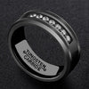 ATOP Design Men's Fashion Stylish Black Tungsten Luxury Statement Ring - Divine Inspiration Styles