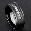 ATOP Design Men's Fashion Stylish Black Tungsten Luxury Statement Ring - Divine Inspiration Styles