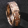 ATOP Design Men's Fashion Stylish Rose Gold Tungsten Luxury Statement Ring - Divine Inspiration Styles