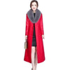 BELLA Design Women's Fine Fashion Long Luxury Designer Leather Plush Fur Coat - Divine Inspiration Styles