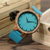 BOBO BIRD Men's & Women's Luxury Style Fashion Genuine Leather Strap Wooden Watch - Divine Inspiration Styles