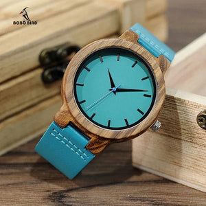 BOBO BIRD Men's & Women's Luxury Style Fashion Genuine Leather Strap Wooden Watch - Divine Inspiration Styles