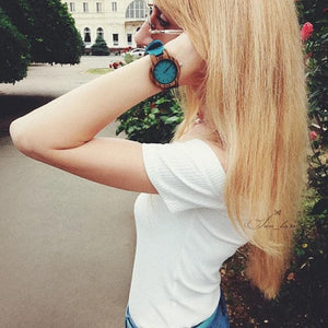 BOBO BIRD Men's & Women's Luxury Style Fashion Genuine Leather Strap Wooden Watch - Divine Inspiration Styles
