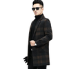 BRADFORD Design Collection Men's Fashion Premium Quality Long Wool Plaid Trench Coat - Divine Inspiration Styles