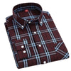 CHEDRA Design Men's Trendy Fashion Plaid Style Casual Business Dress Shirt - Divine Inspiration Styles