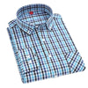 CHEDRA Design Men's Trendy Fashion Plaid Style Casual Business Dress Shirt - Divine Inspiration Styles