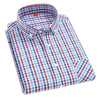 CHEDRA Design Men's Trendy Fashion Plaid Style Casual Business Dress Shirt - Divine Inspiration Styles