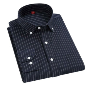 CHEDRA Design Men's Trendy Fashion Plaid Style Casual Business Dress Shirt - Divine Inspiration Styles