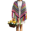 CQL Women's Elegant Fashion Multicolor Handmade Crochet Poncho Scarf - Divine Inspiration Styles