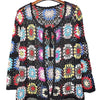 CQM Design Women's Elegant Retro Fashion Crochet Woven Sweater Jacket - Divine Inspiration Styles