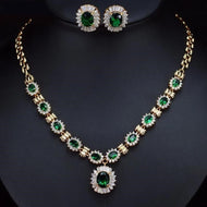 CWW Women's Fashion Stylish Princess Cut Cubic Zirconia Jewelry Set - Divine Inspiration Styles