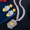 CWW Women's Fashion Elegant Stylish Silver-Plated Luxury Cubic Zirconia Jewelry Set - Divine Inspiration Styles