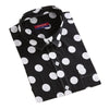 DIOUFOND Women's Fashion Premium Quality Long Sleeves Elegant Polka Dots Dress Shirt - Divine Inspiration Styles