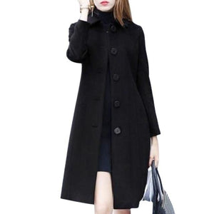 ELVP Women's Fine Fashion Elegant Luxury Style Wool Coat - Divine Inspiration Styles