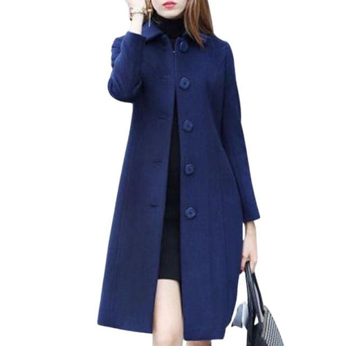 ELVP Women's Fine Fashion Elegant Luxury Style Wool Coat - Divine Inspiration Styles