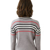 EMG Women's Fine Fashion Autumn Winter Stylish Stripes Designer Sweater - Divine Inspiration Styles