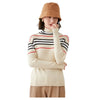 EMG Women's Fine Fashion Autumn Winter Stylish Stripes Designer Sweater - Divine Inspiration Styles