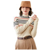 EMG Women's Fine Fashion Autumn Winter Stylish Stripes Designer Sweater - Divine Inspiration Styles