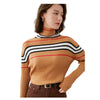 EMG Women's Fine Fashion Autumn Winter Stylish Stripes Designer Sweater - Divine Inspiration Styles