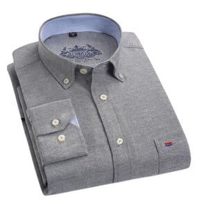 ERIDAN Men's Fashion Premium Top Quality Long Sleeves Regal Design Business Dress Shirt - Divine Inspiration Styles