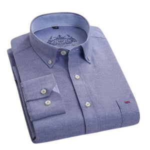ERIDAN Men's Fashion Premium Top Quality Long Sleeves Regal Design Business Dress Shirt - Divine Inspiration Styles