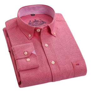 ERIDAN Men's Fashion Premium Top Quality Long Sleeves Regal Design Business Dress Shirt - Divine Inspiration Styles