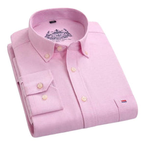 ERIDAN Men's Fashion Premium Top Quality Long Sleeves Regal Design Business Dress Shirt - Divine Inspiration Styles