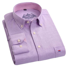 ERIDAN Men's Fashion Premium Top Quality Long Sleeves Regal Design Business Dress Shirt - Divine Inspiration Styles