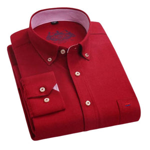 ERIDAN Men's Fashion Premium Top Quality Long Sleeves Regal Design Business Dress Shirt - Divine Inspiration Styles