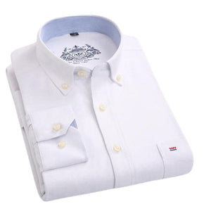 ERIDAN Men's Fashion Premium Top Quality Long Sleeves Regal Design Business Dress Shirt - Divine Inspiration Styles