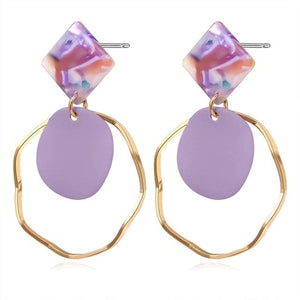 X&P Women's Fine Fashion Elegant Style Heart Shape Geometric Drop Earrings - Divine Inspiration Styles