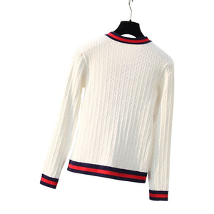 GRACE Design Women's Elegant Fashion Knitted Cable Cardigan Sweater Jacket - Divine Inspiration Styles