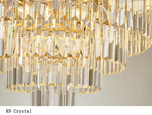JMXI Modern Luxury Art Design LED Crystal Chandelier Lamp for Home or Office Lighting & Decorations - Divine Inspiration Styles